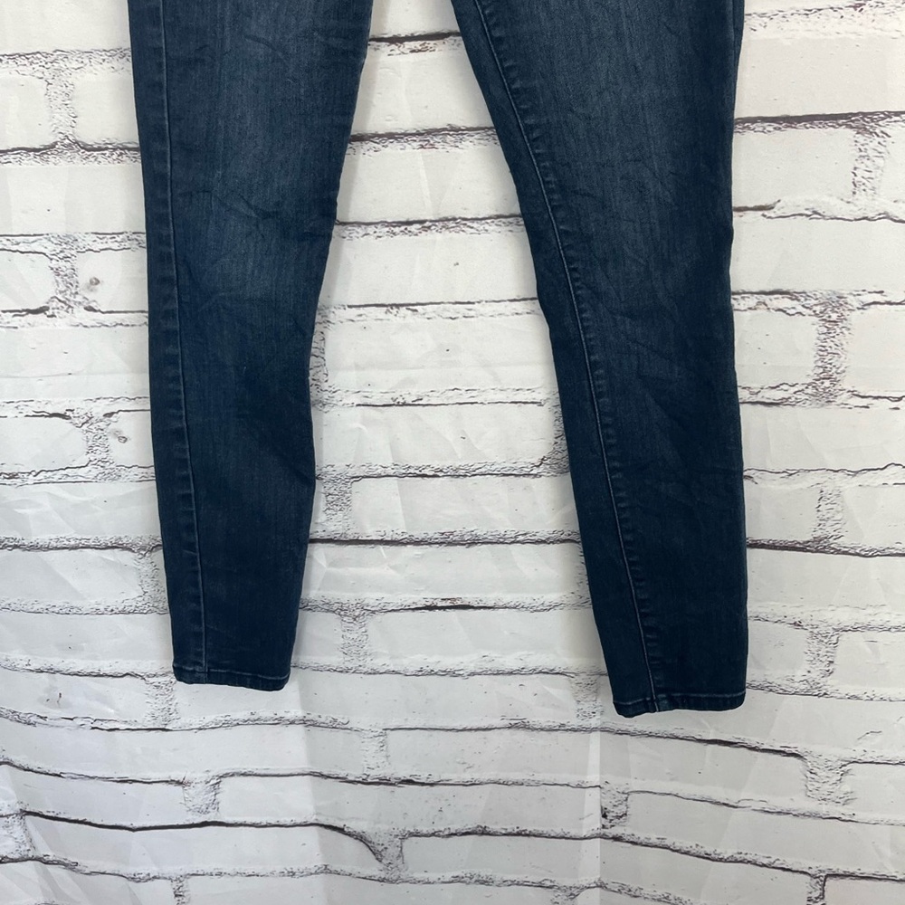 Guess High Rise Button Fly Skinny Jeans Dark Wash Women’s 25 Stretch Denim - Picture 5 of 17